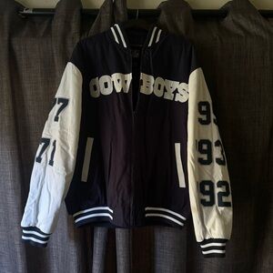 Dallas Cowboys Vintage RARE Super Bowl Champions Patch Varsity Bomber Jacket XL